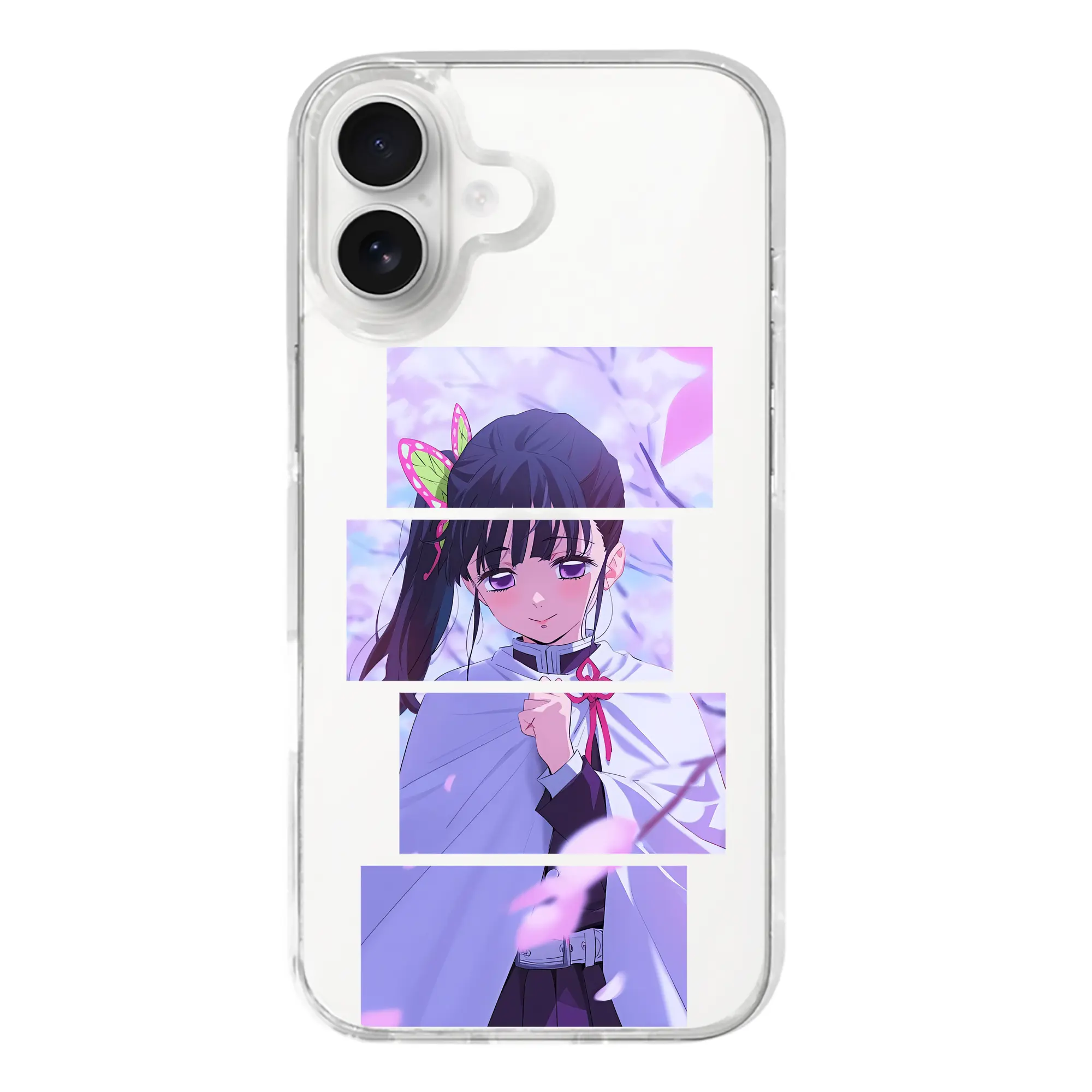 鬼滅の刃 グッズ,栗花落 カナヲ - iPhone 17シリーズ 透明スマホケース – 薄型・耐衝撃・精密フィット保護カバー